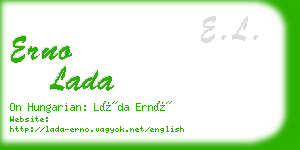 erno lada business card